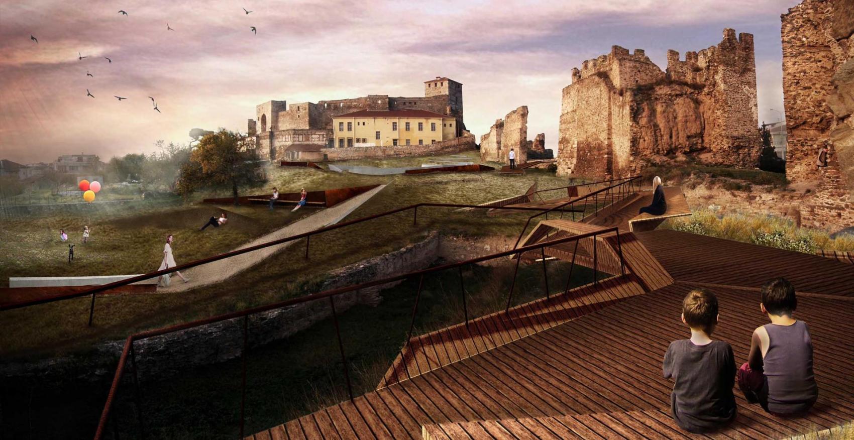View of the proposed buildings and its surroundings