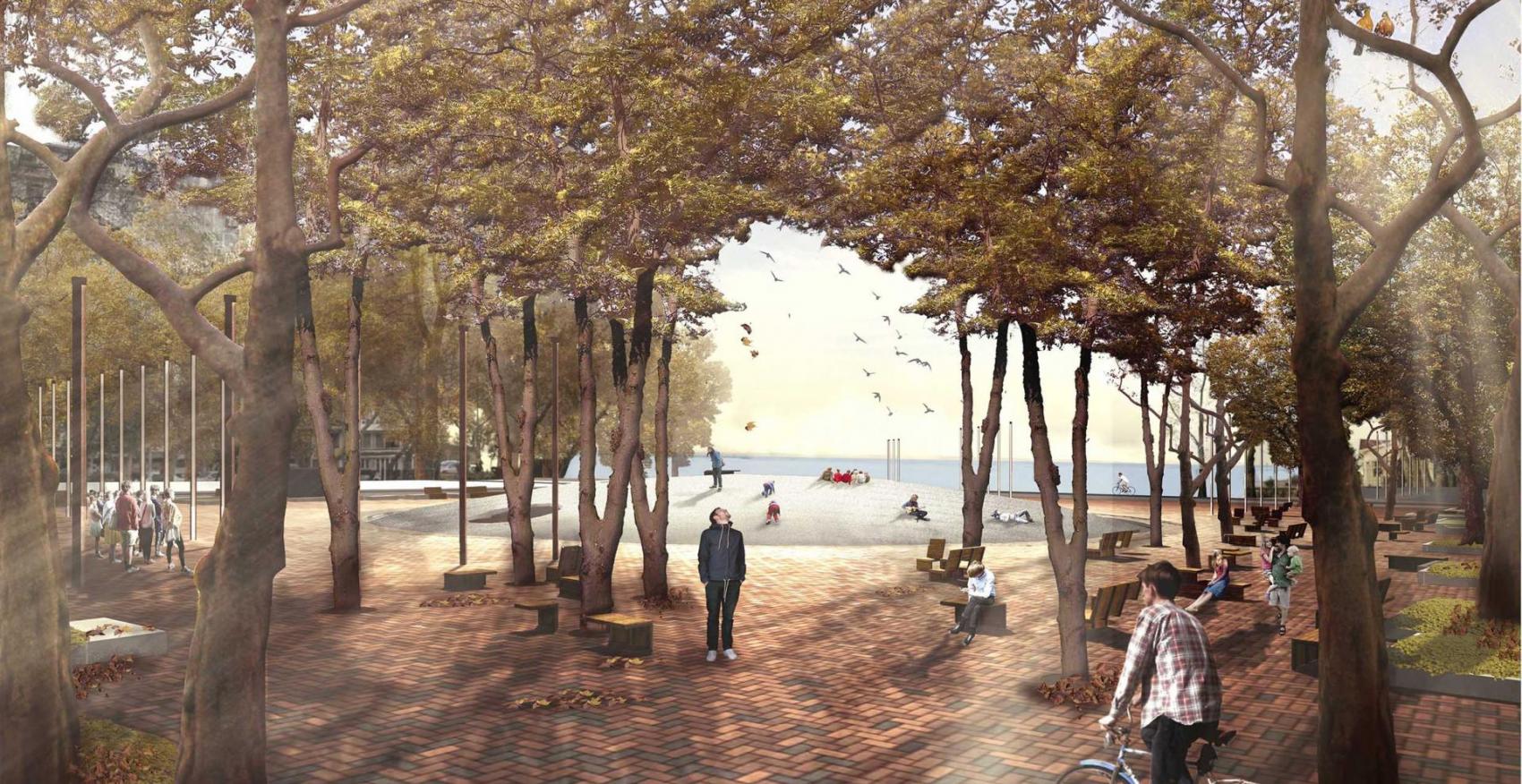 View of the proposed buildings and its surroundings