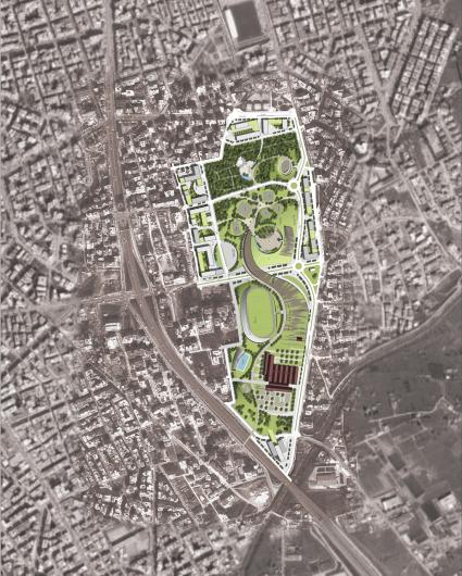 View of the proposed buildings and its surroundings