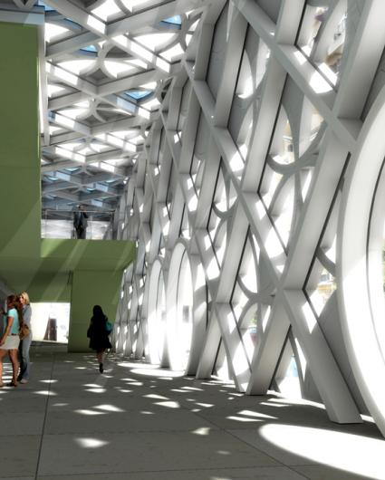 View of the proposed building and its surroundings